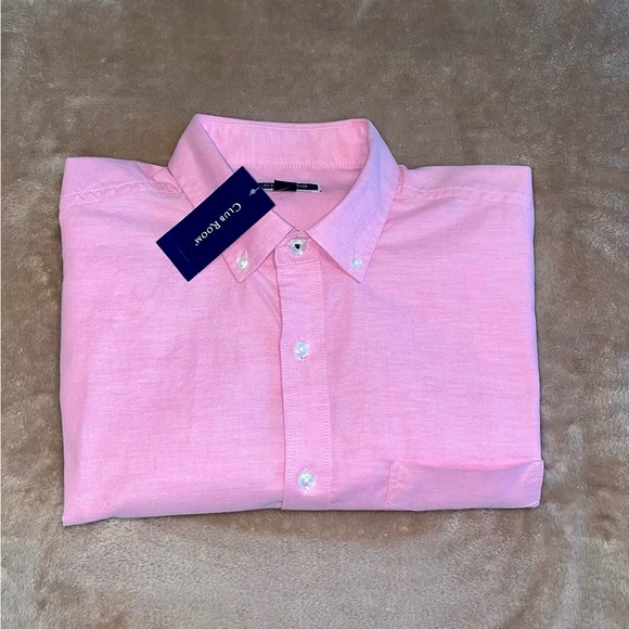 CLUB ROOM/Men's Solid Stretch Oxford Cotton Shirt, Created for Macys - Picture 2 of 8